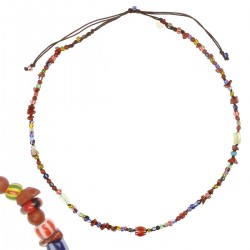 Collier Africain Jaspe,Opale,perles Africaine de vanessa simon