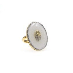 Bague GM Madone/ blanc