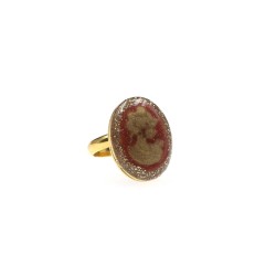 Bague Camée PM corail