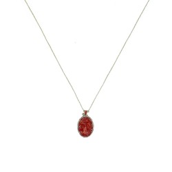 Collier fil OR avec médaillon PM Corail