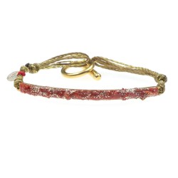 Bracelet demi jonc Corail