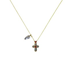 Collier croix diamanté