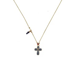 Collier Croix Lapis lazuli...