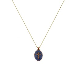 Collier médaillon PM croix...