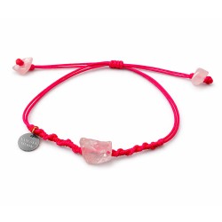 Bracelet Quartz  Rose Fil Fluo rose