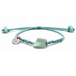 Bracelet Amazonite fil turquoise