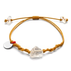 Bracelet Citrine fil moutarde