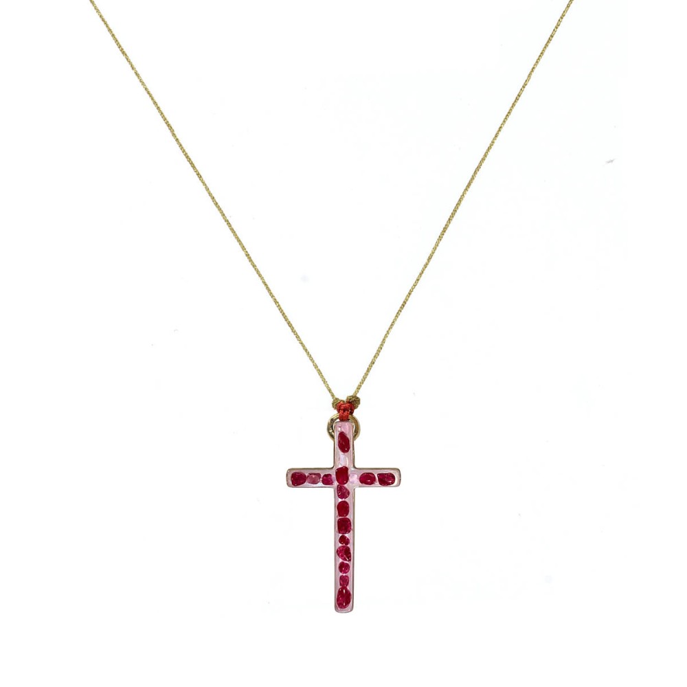 Croix Lumi Sacri  rubis