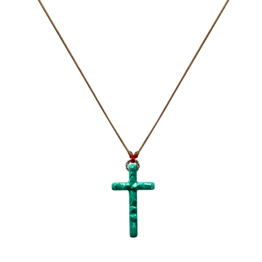 Croix Lumi Sacri  turquoise vanessa simon