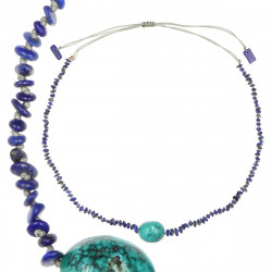 Collier Turquoise -Lapis-lazuli vanessa simon