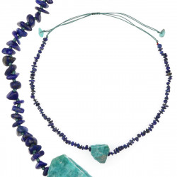 Collier Amazonite -Lapis lazuli de vanessa simon