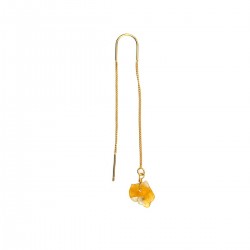 Mono Boucle d'oreille Citrine